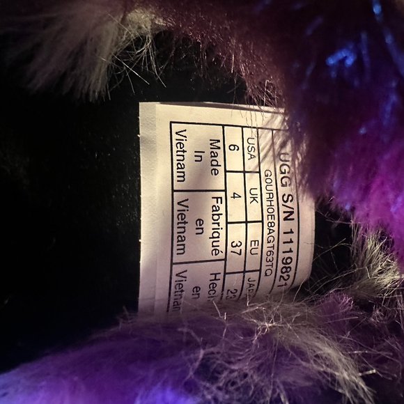 CLEARANCE UGG fuzzy sling back slippers FINAL PRICE - Picture 6 of 7